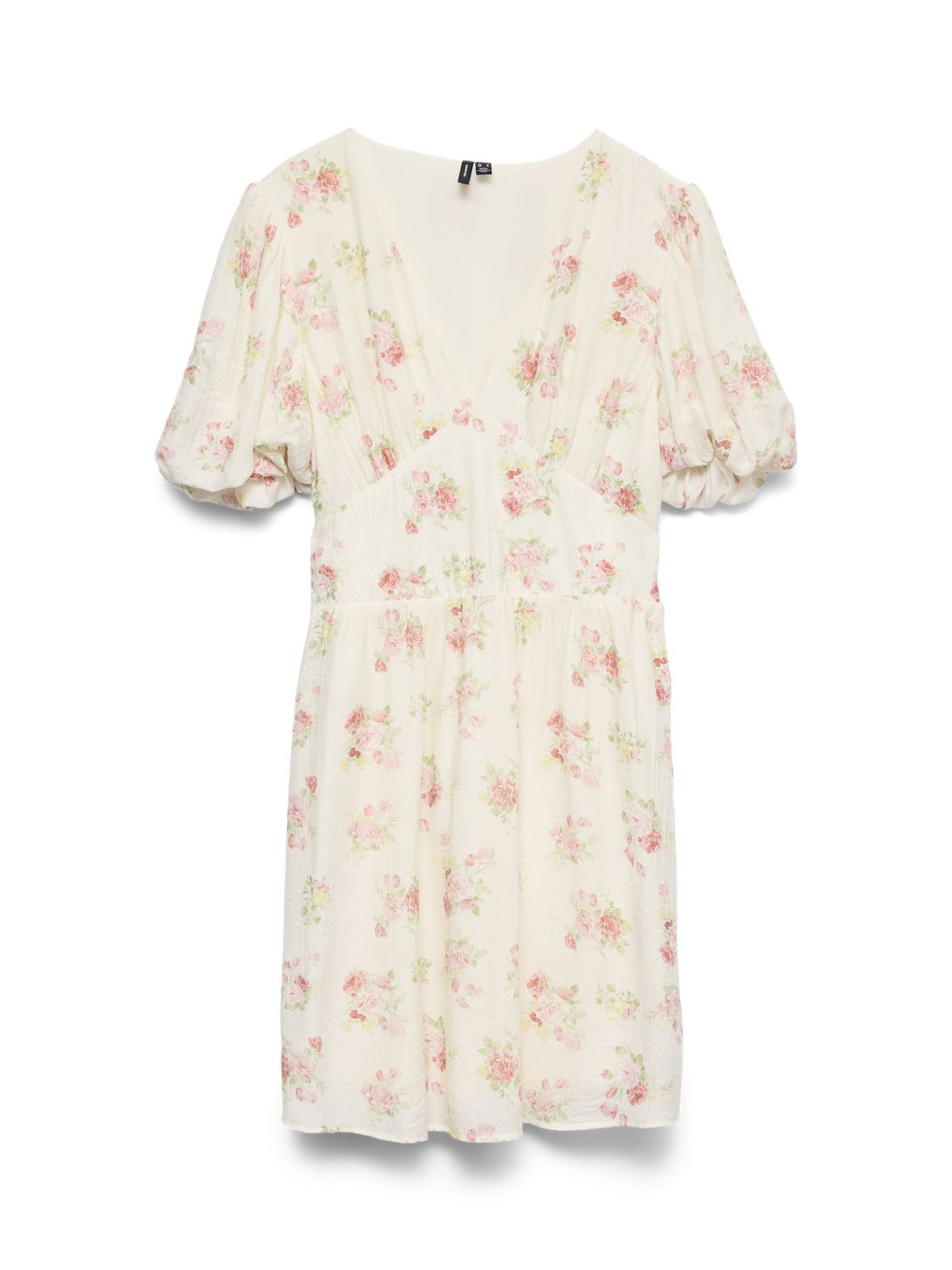 Vmbella 2/4 V-Neck Short Dress Wvn Rosa