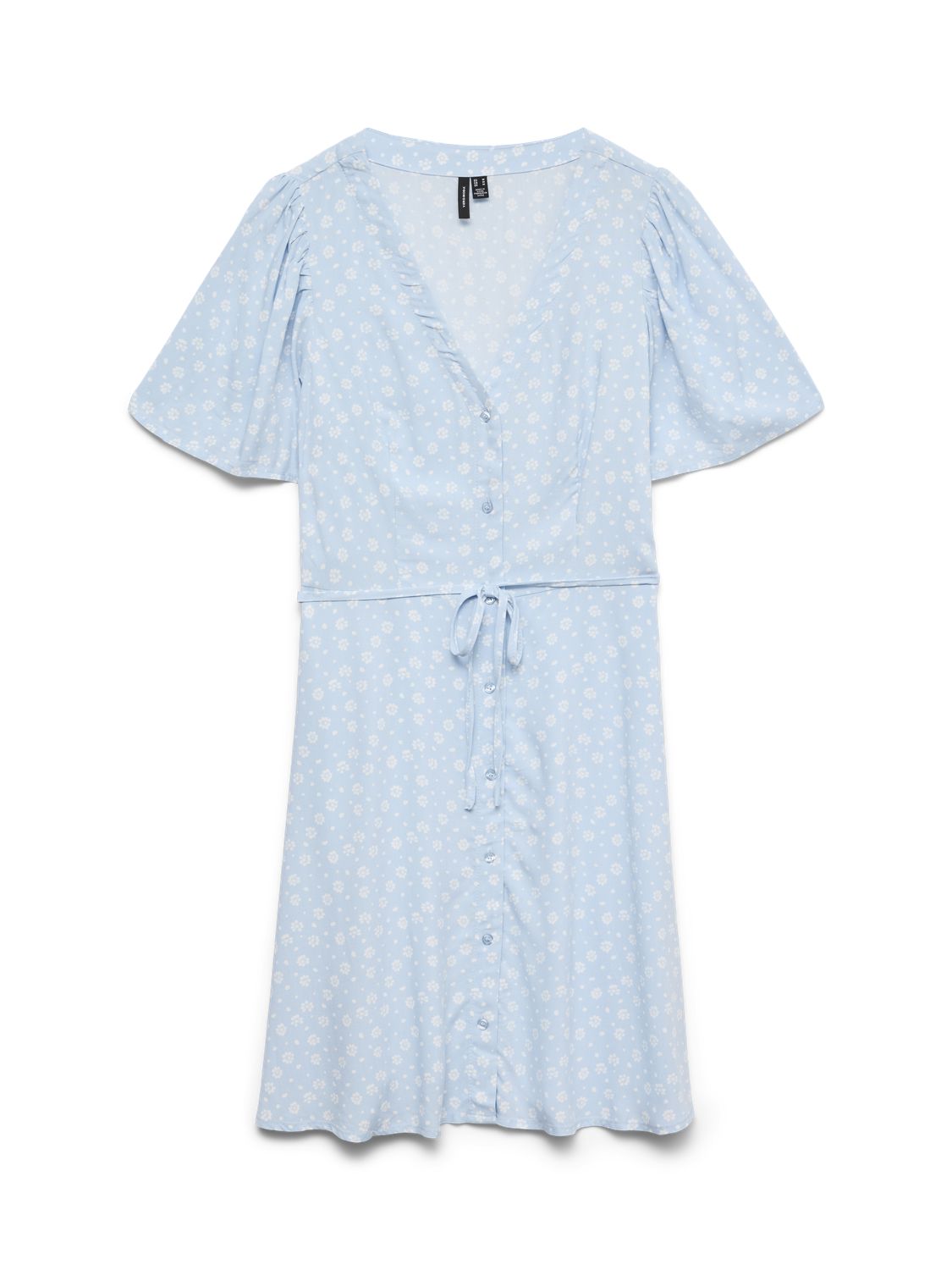 Vmalba Ss Short Dress Wvn Noos Blå