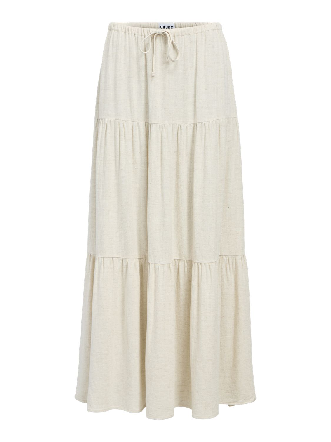 Objsanne Mw Long Layer Skirt Noos Beige