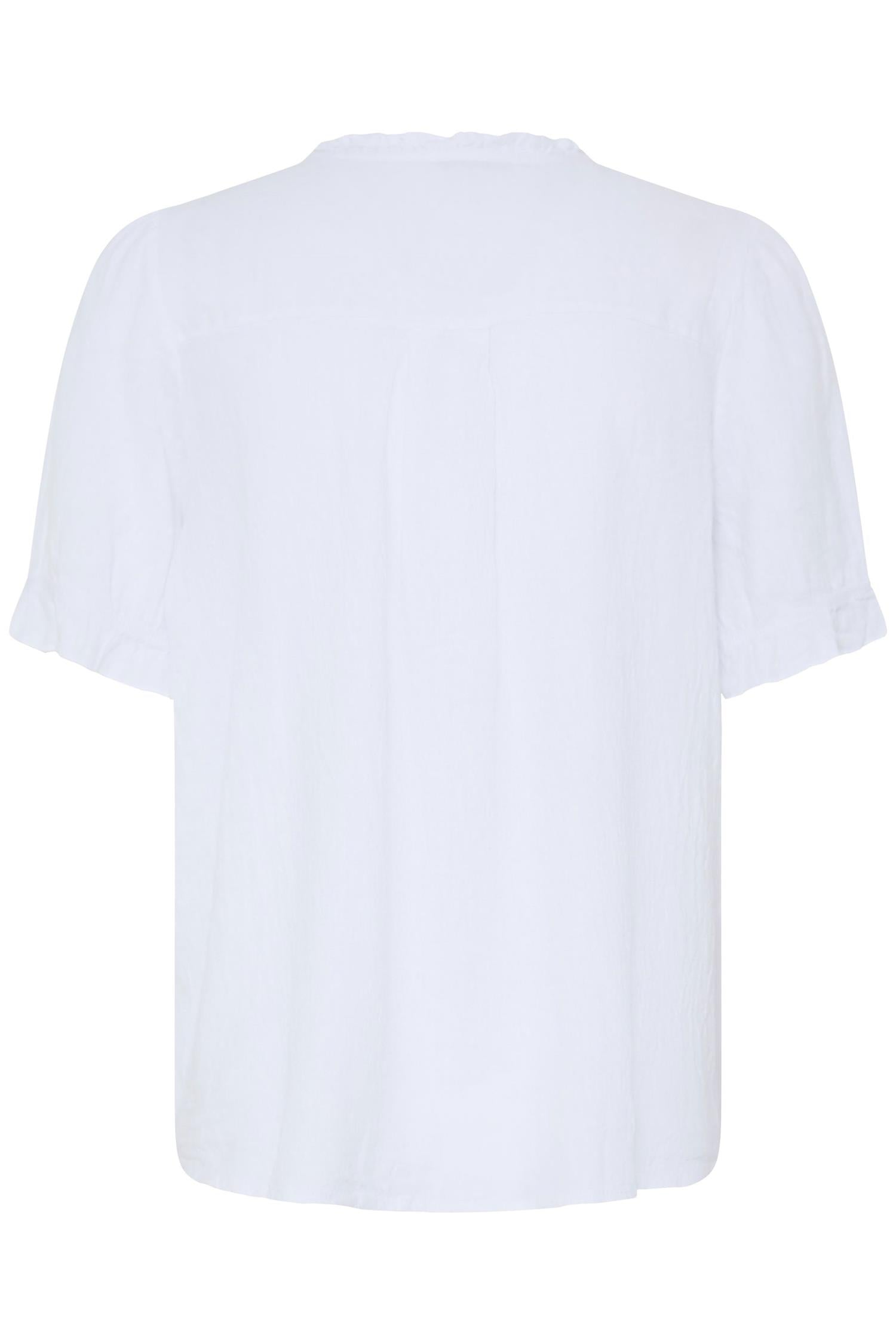 Sbfontanelle Ss Flounce Blouse Hvit