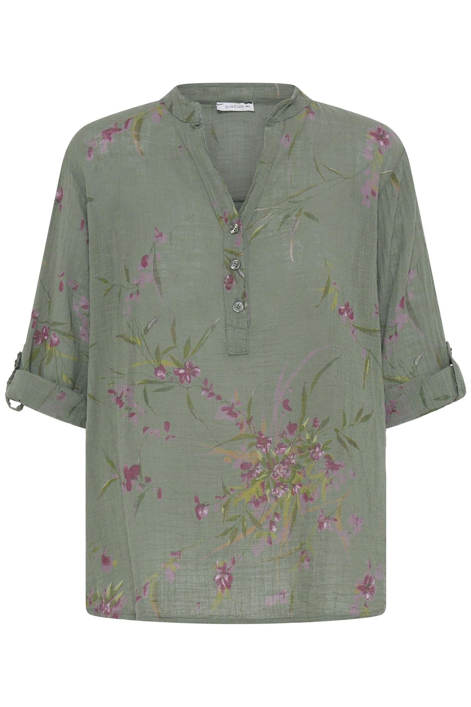 Sbalexa G Flo Blouse Grønn