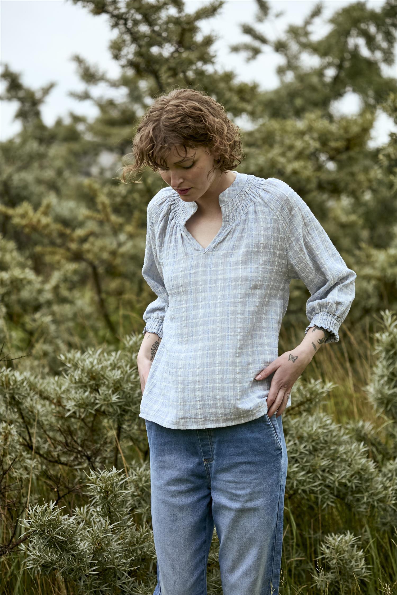 Pzbaila Blouse Blå