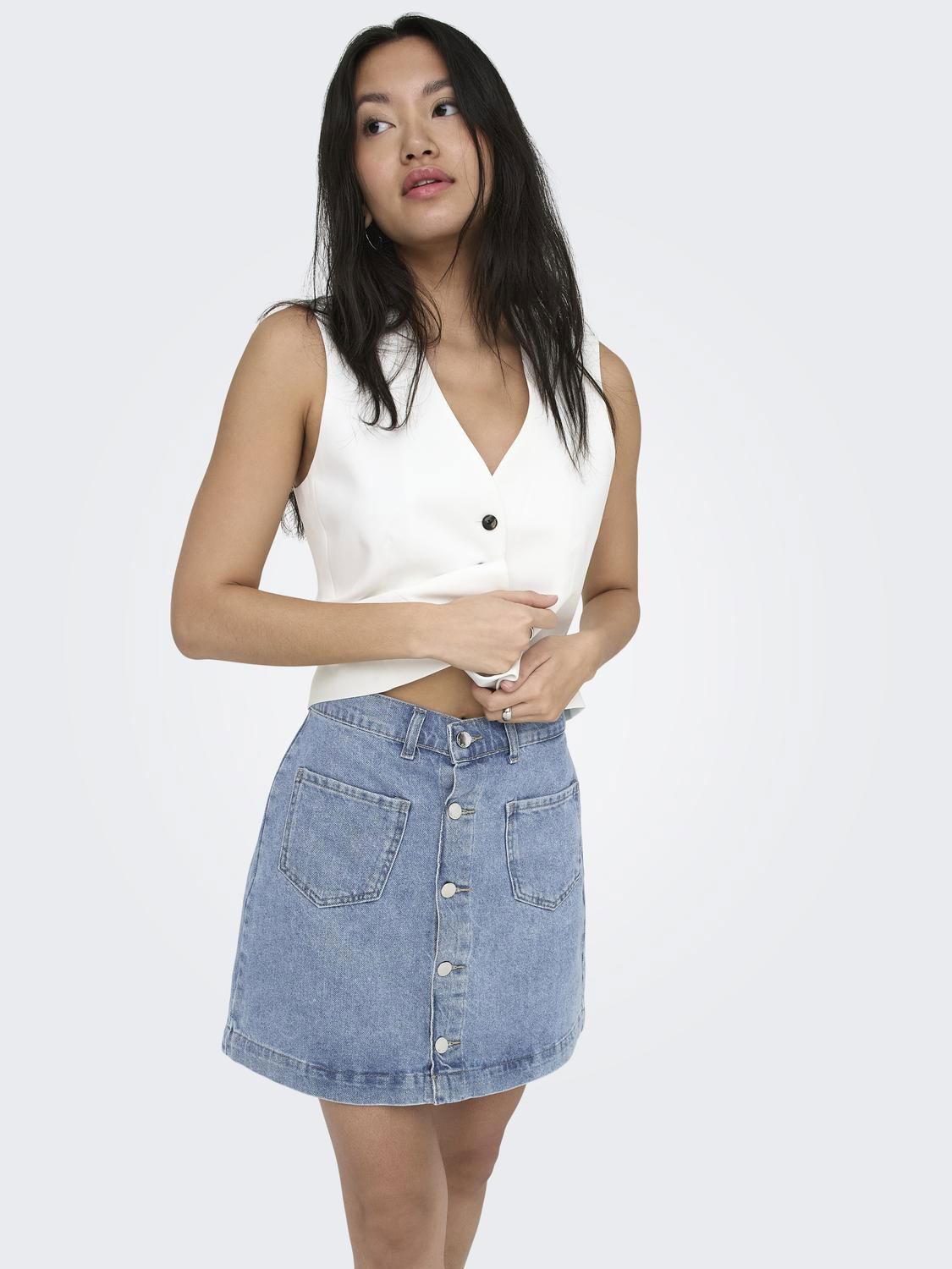 Onlamazing Hw Skirt Tai Dnm Noos Blå