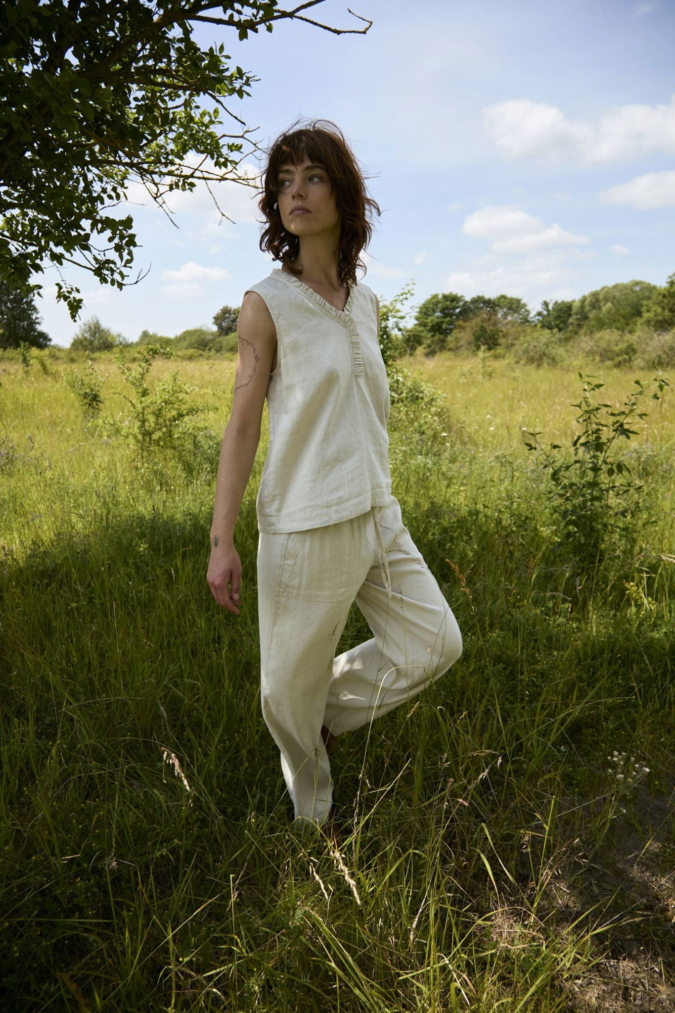 Pzluca Top Beige