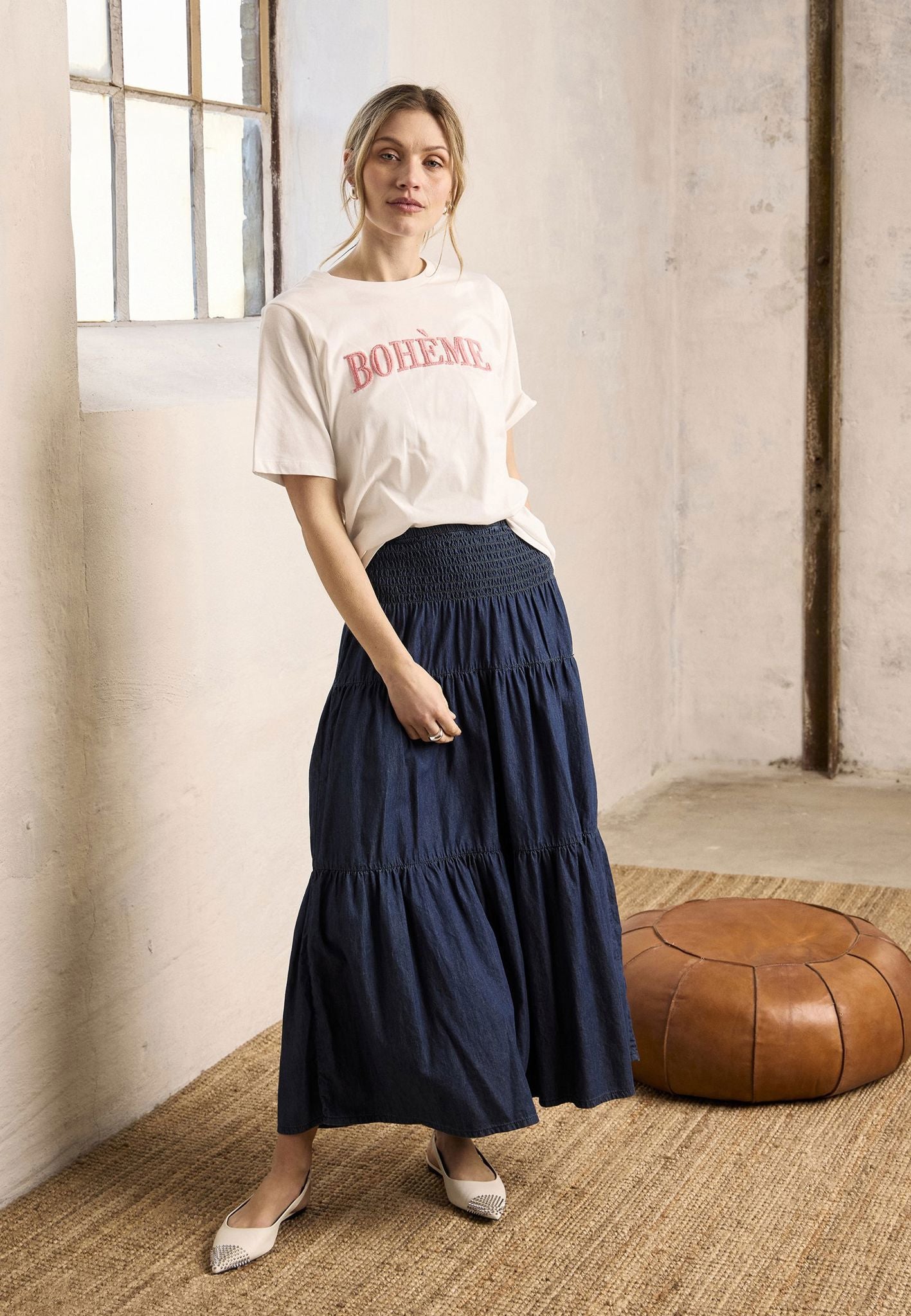 Pzjill Skirt Blå