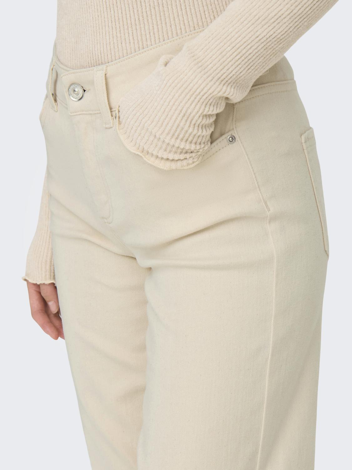 Onlblush Mid Straight Dnm Dot Noos Beige