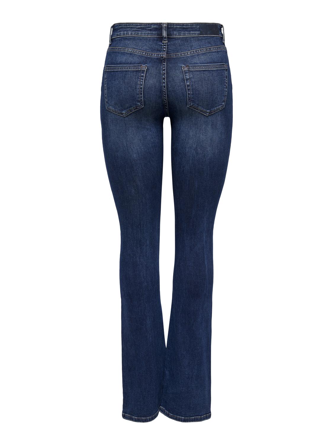 Onlblush Mid Flared Dnm Tai021 Noos Blå