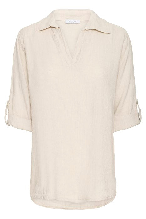 SBFONTANELLE BLOUSE Beige