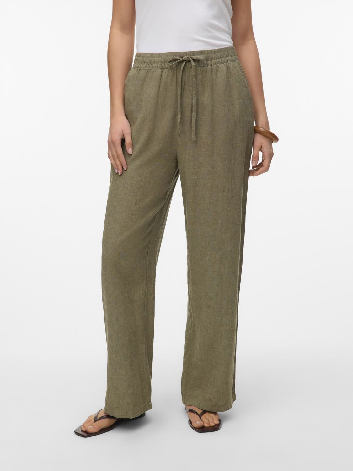 Vmlinn Hw Pants Wvn Noos Grønn
