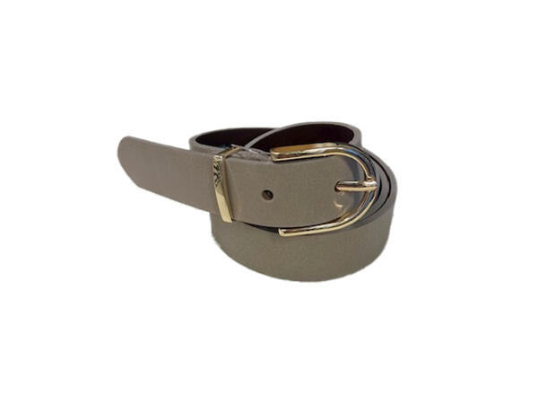 Belte 2,5cm jeans M/gullspenne og loop Taupe
