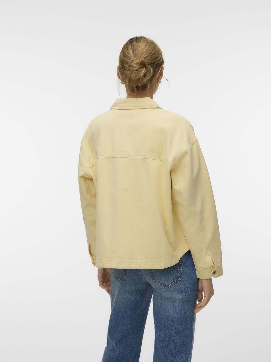 Vmjamie Ls Denim Shacket Mix Ga Noos Gul
