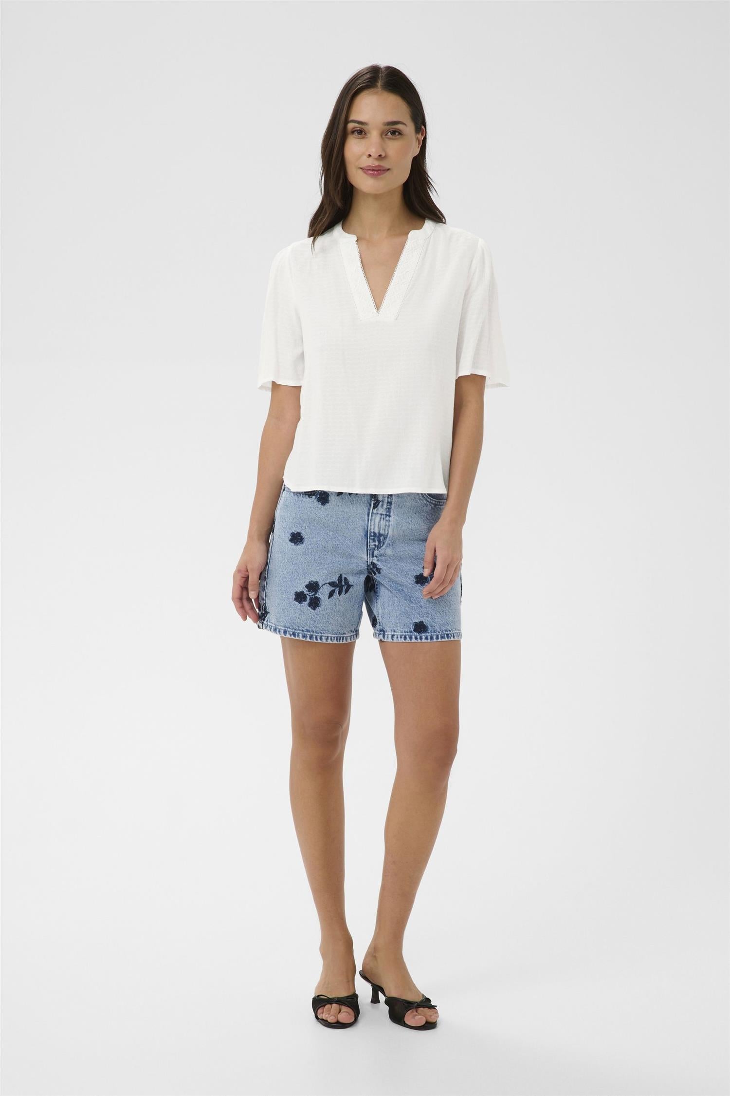 Kagina Lace Blouse Hvit