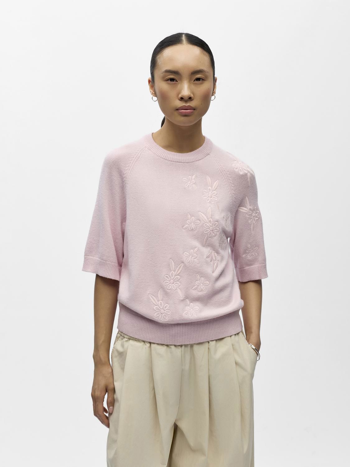 Objlaney Rubin Ss Pullover Noos Rosa