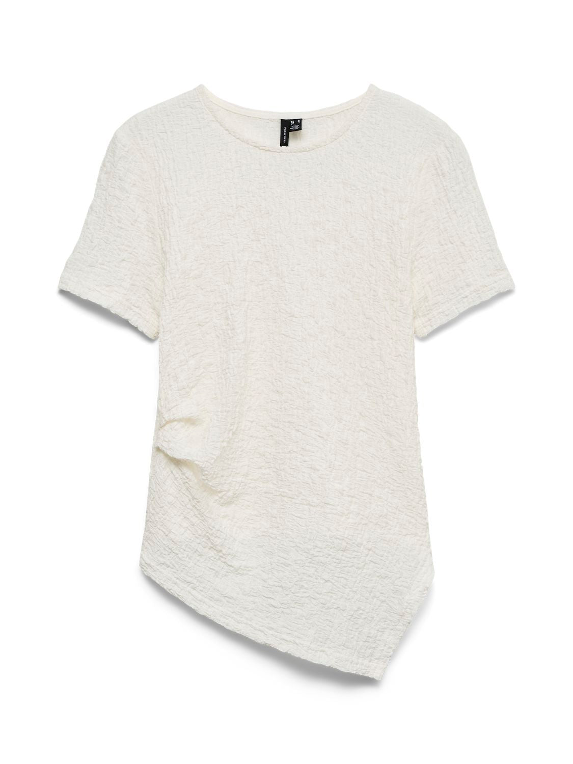 Vmalissia Ss Asymmetrical O-Neck Top Jrs Hvit