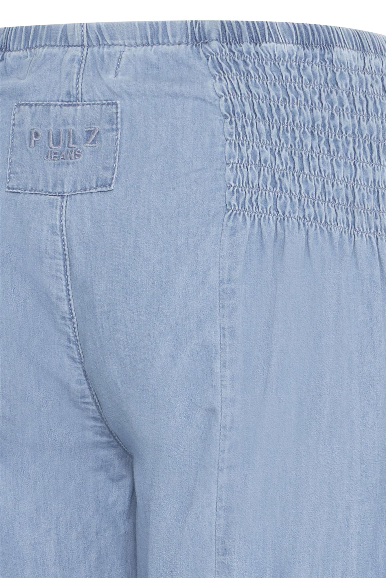 Pzjill Denim Capri Blå