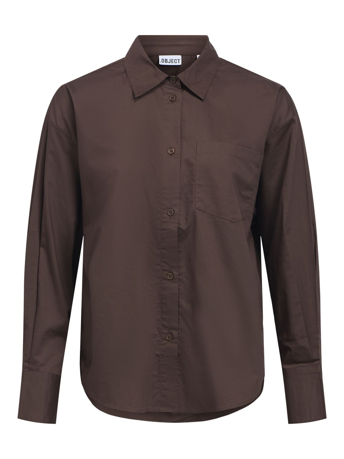 Objzila L/s Re Shirt Noos Brun
