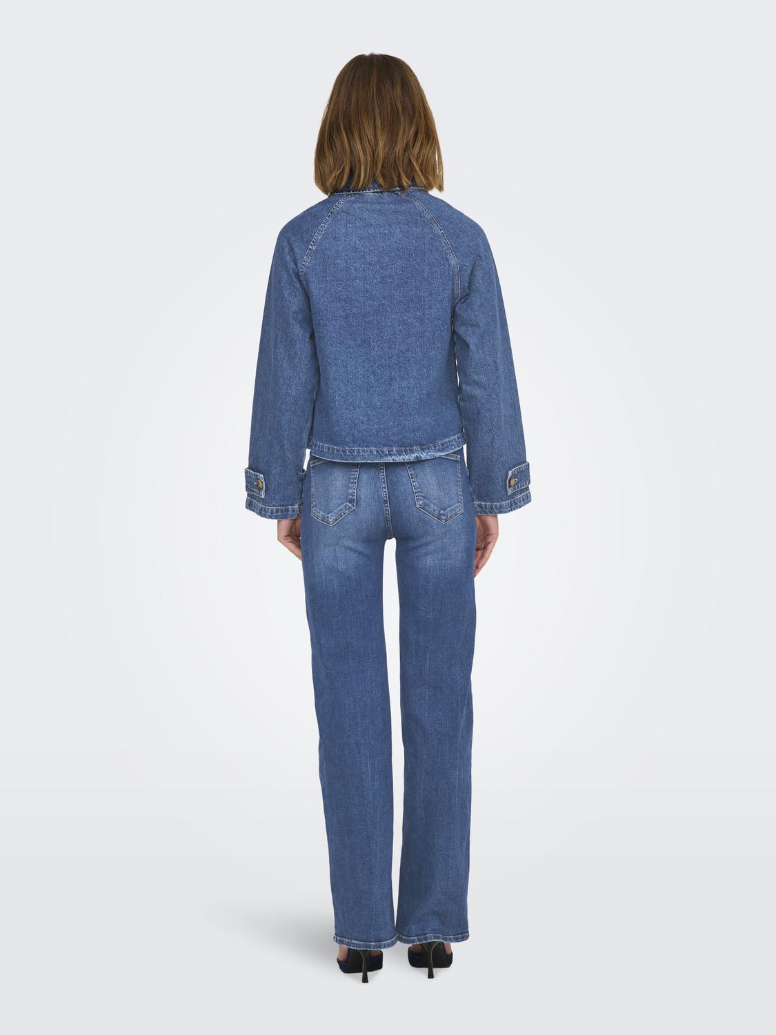 Onlapril Short Dnm Trench Akm Blå