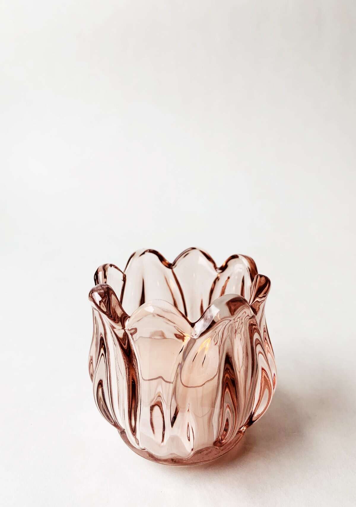 Lysglass Tulipan rosa Rosa