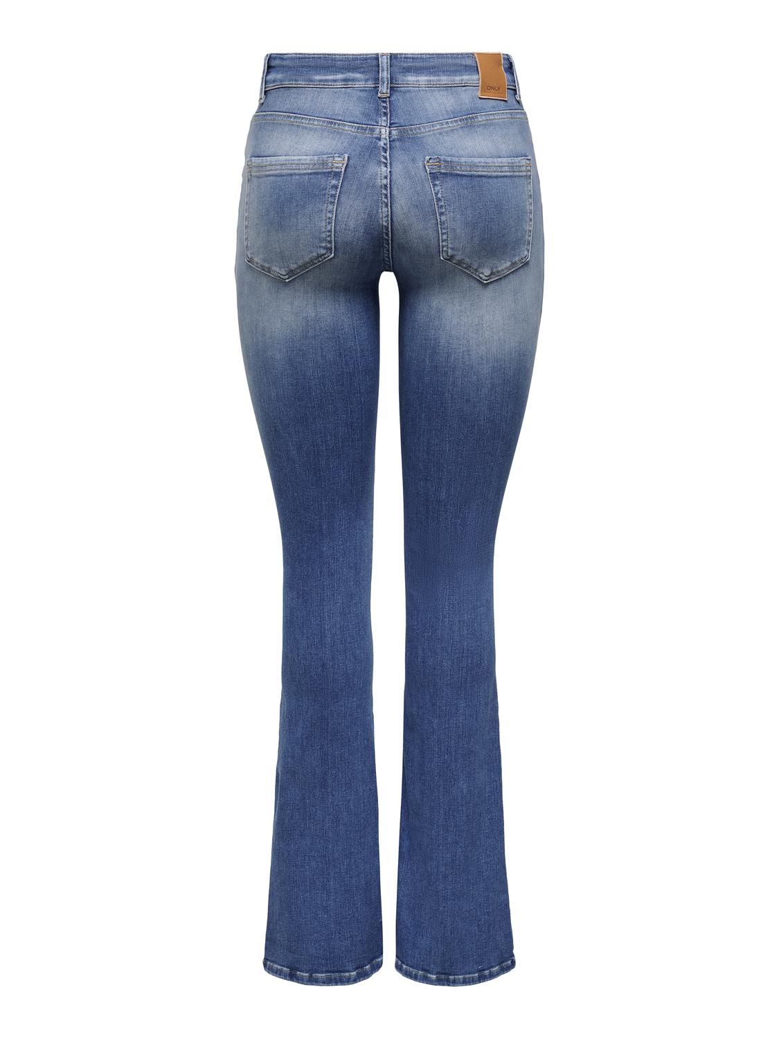 Onlblush Mid Flared Dnm Rea1319 Noos Blå