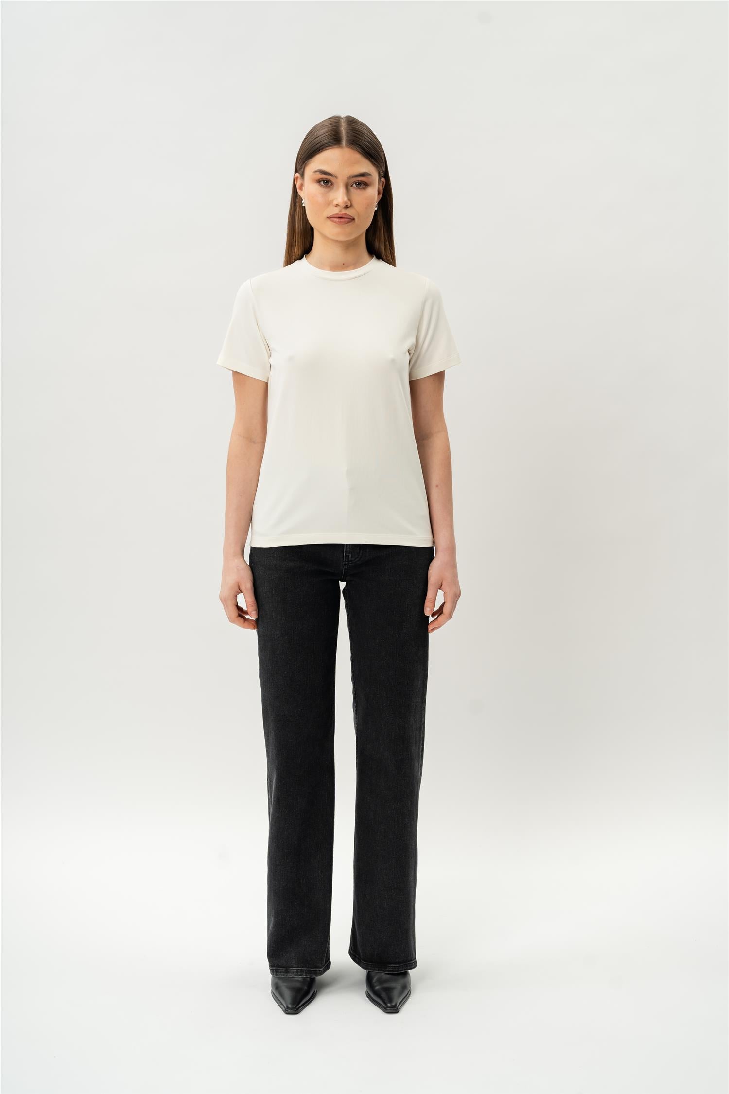 Fitted Pima T-shirt Off-White