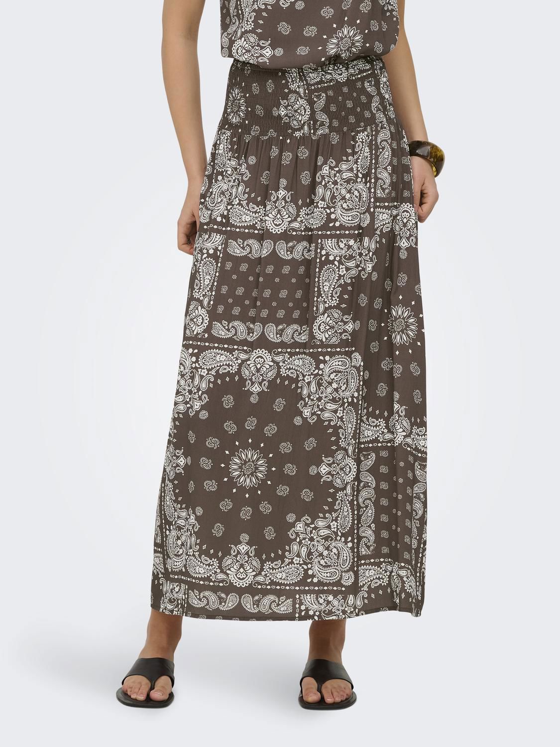Onlsaki Ambel Long Band Skirt Wvn