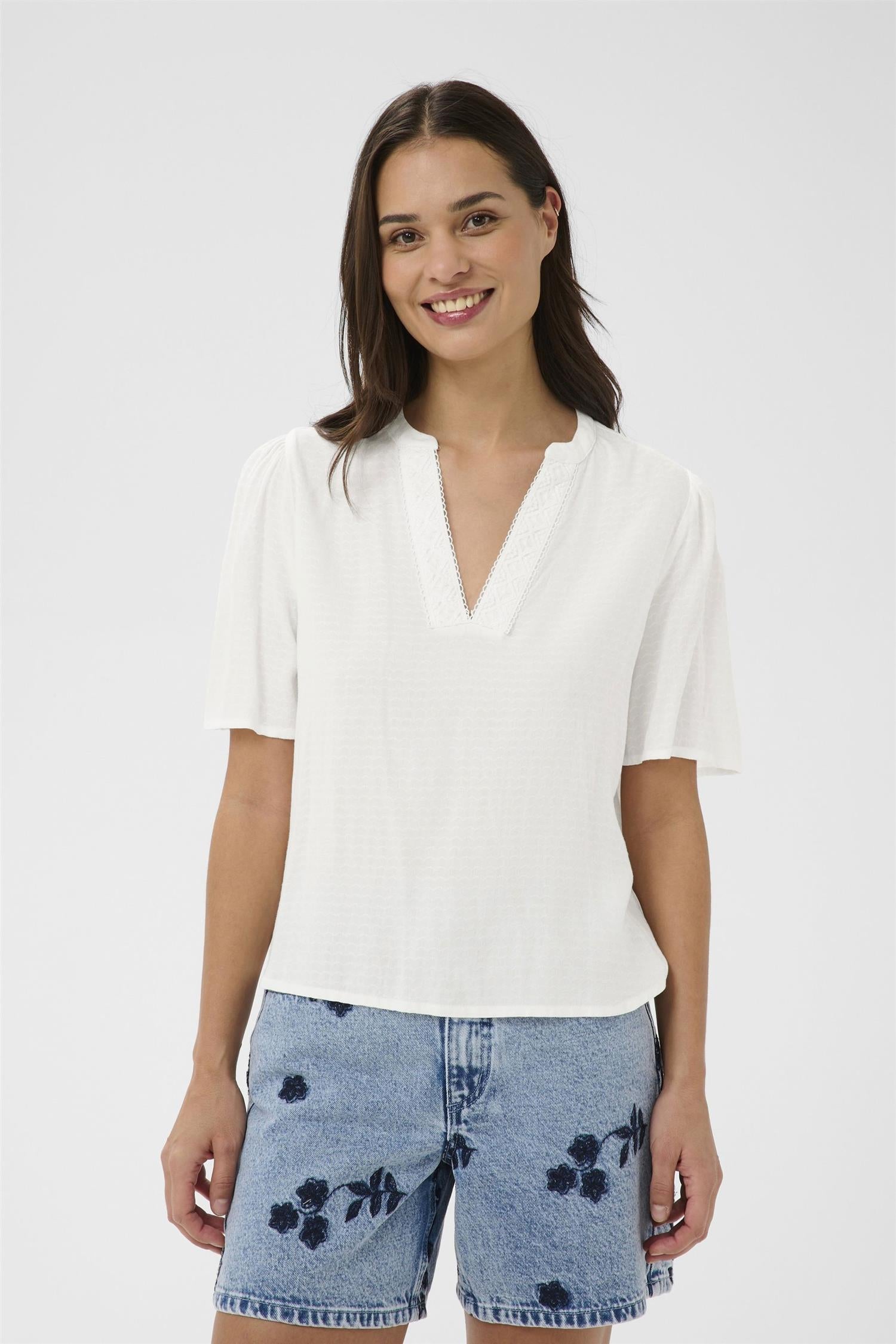 Kagina Lace Blouse Hvit