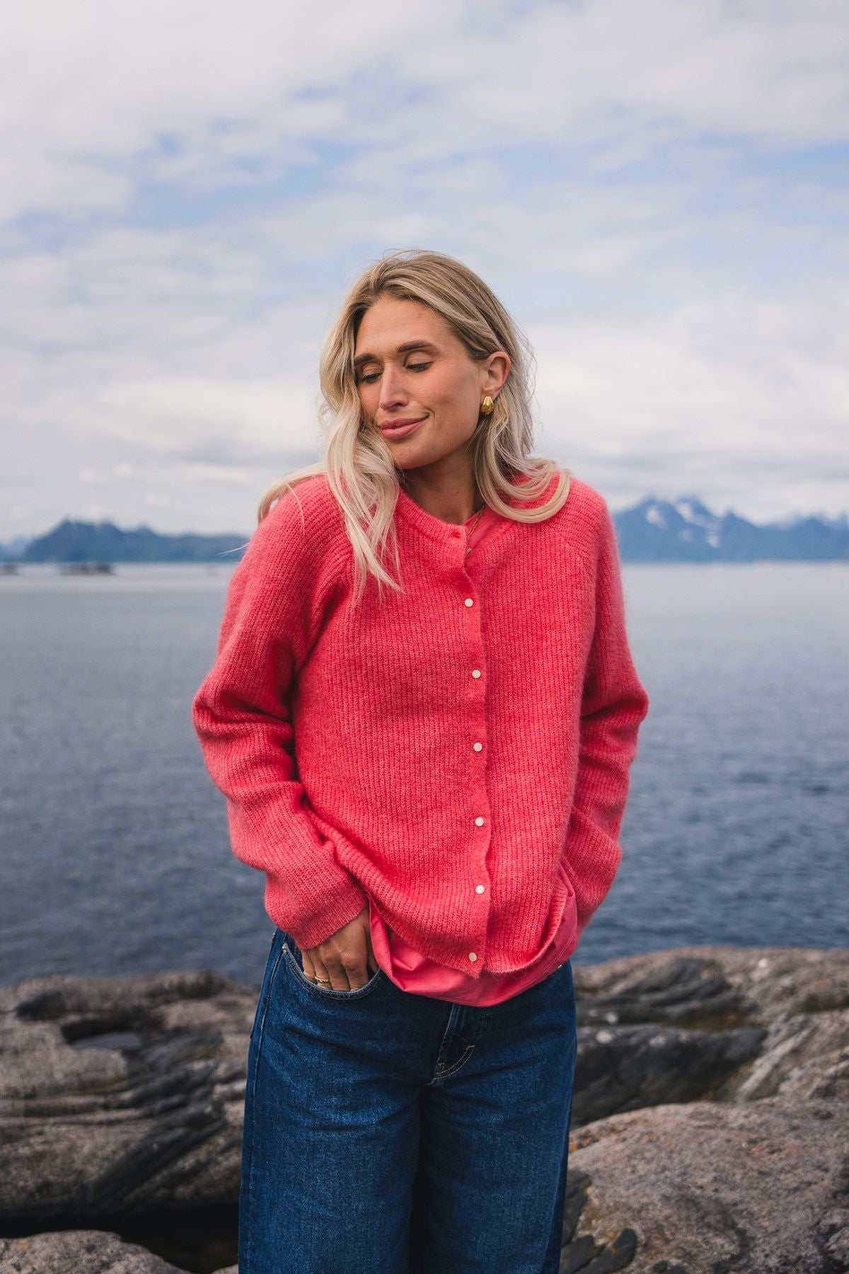 Rausamalie Cardigan Rosa