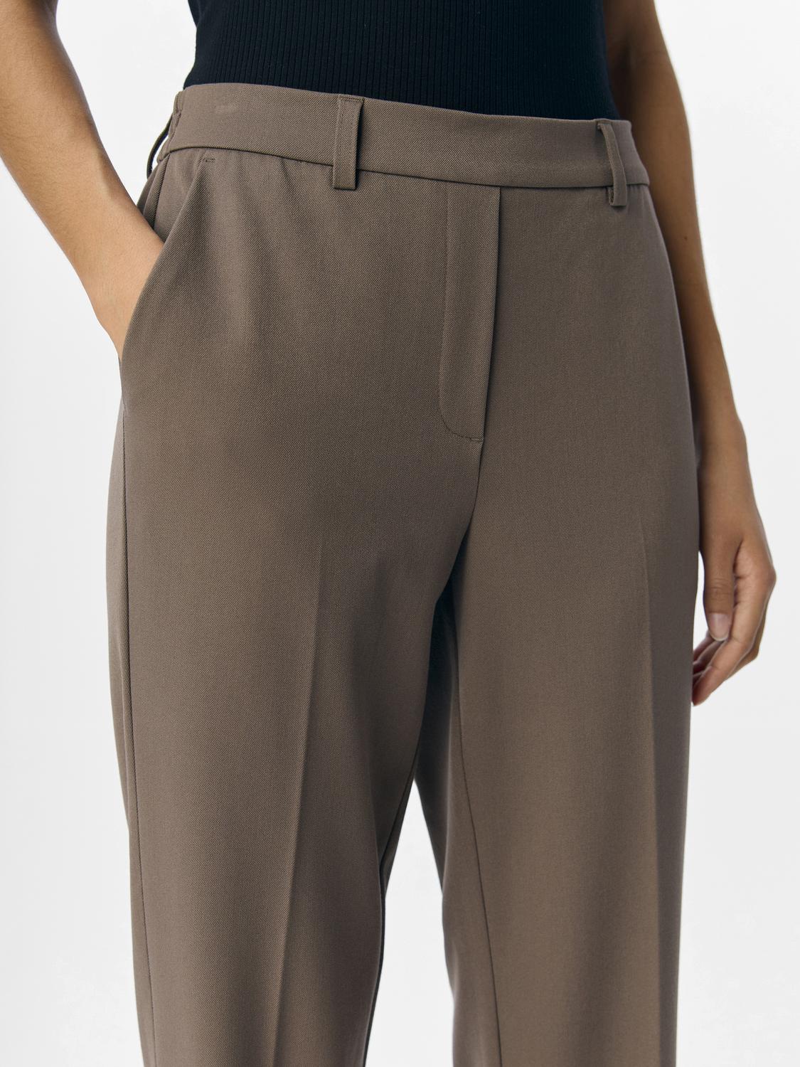 Objlisa Mw Straight Pant Noos Grå