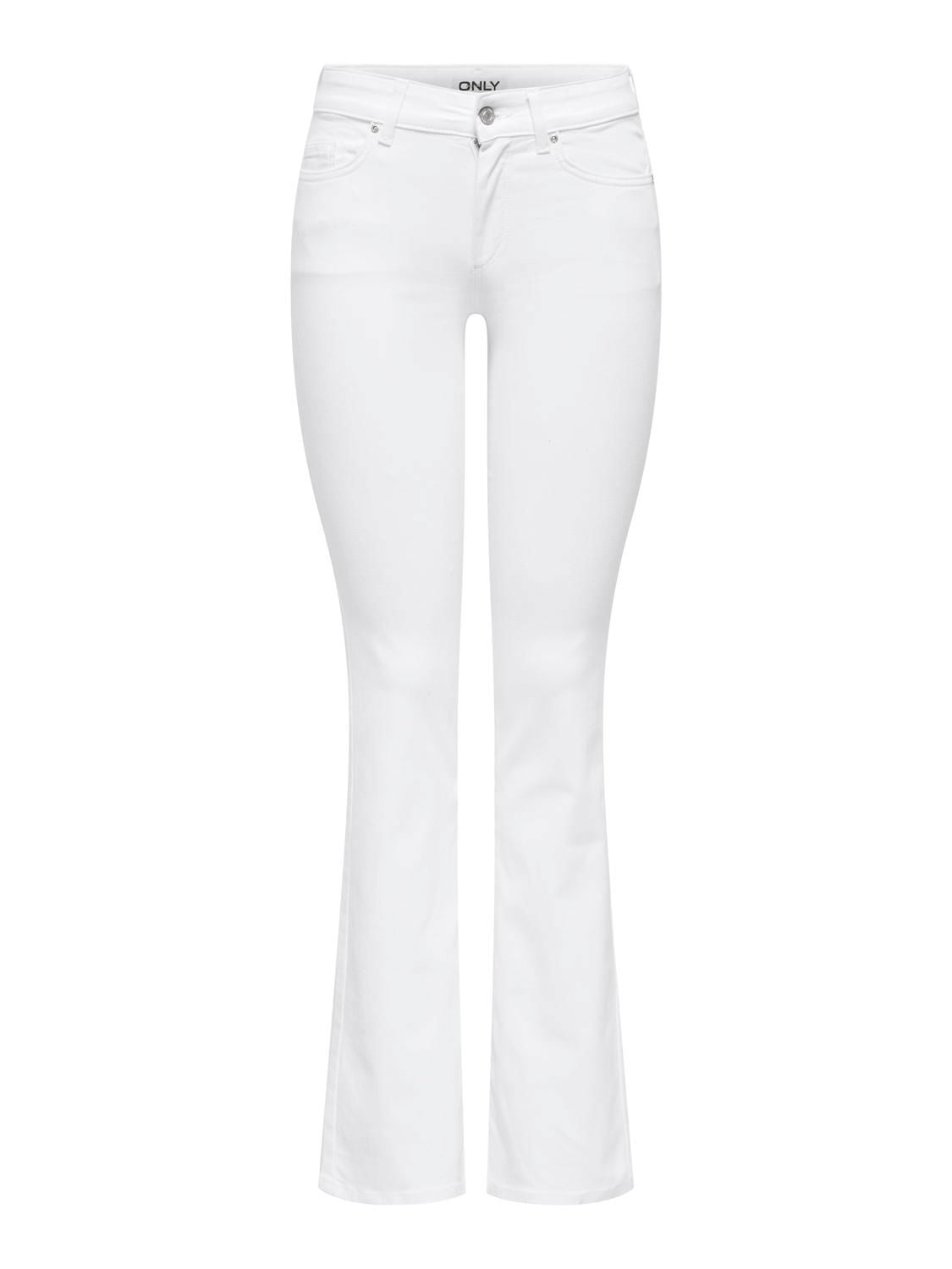 Onlblush Mw B-P Flared Sik730 Dnm Hvit