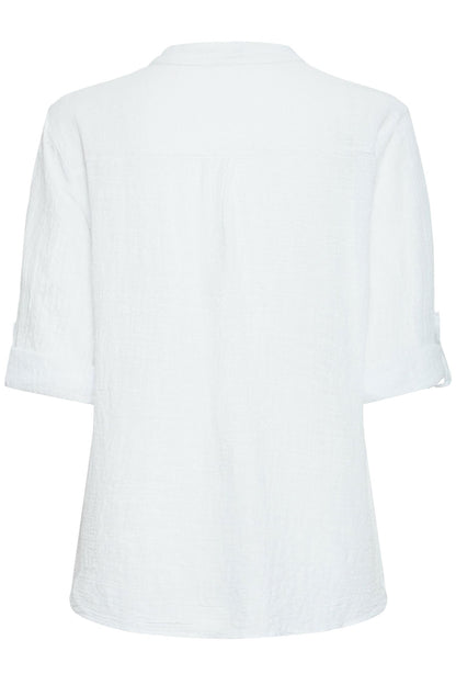 Sbalexa Solid Blouse 2 Hvit