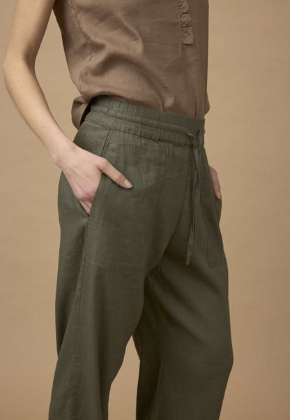 Pzluca Pant Full Length, Wide Grønn