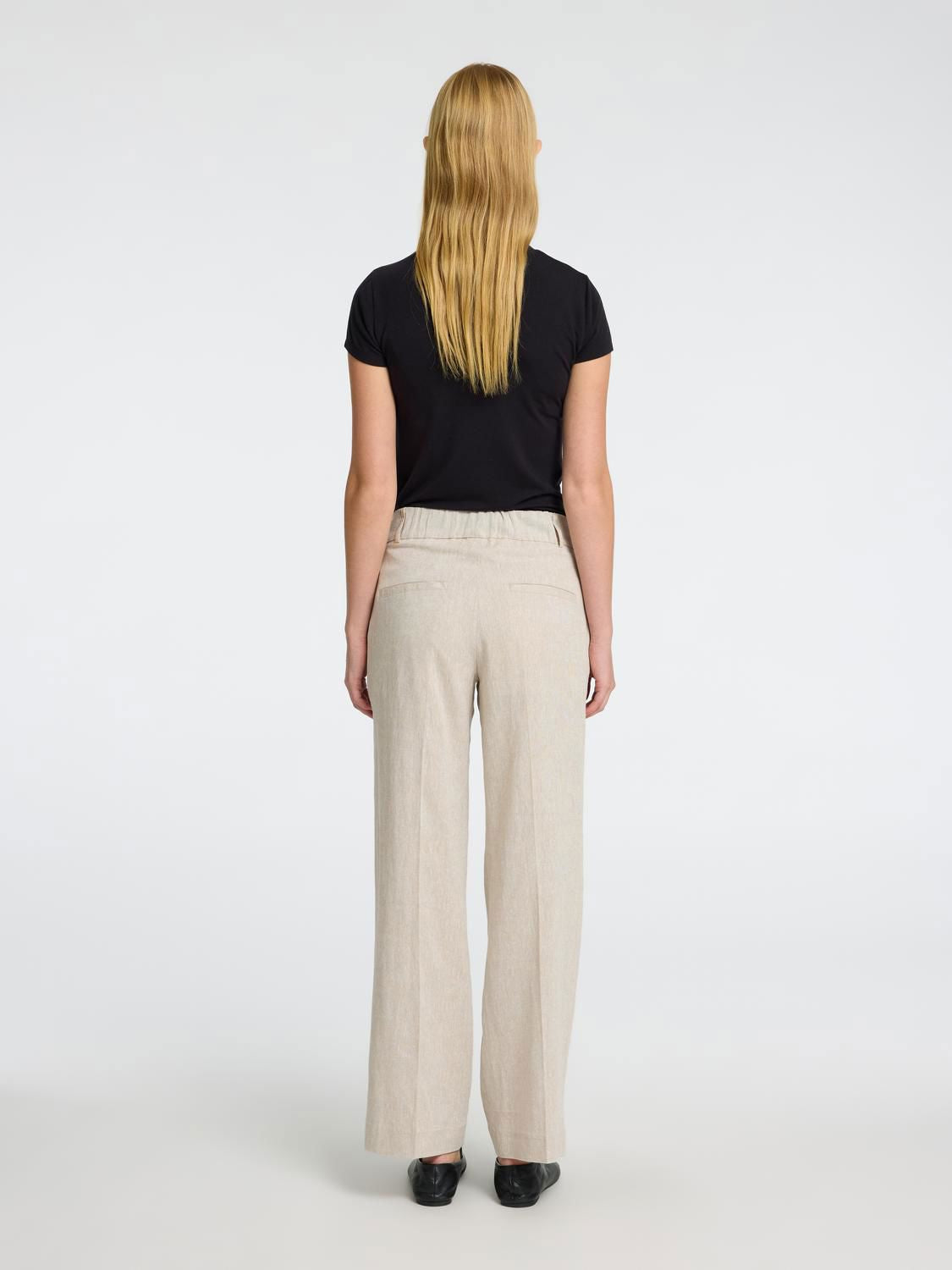 Slwtania-Rita Mw Wide Pant Noos Beige