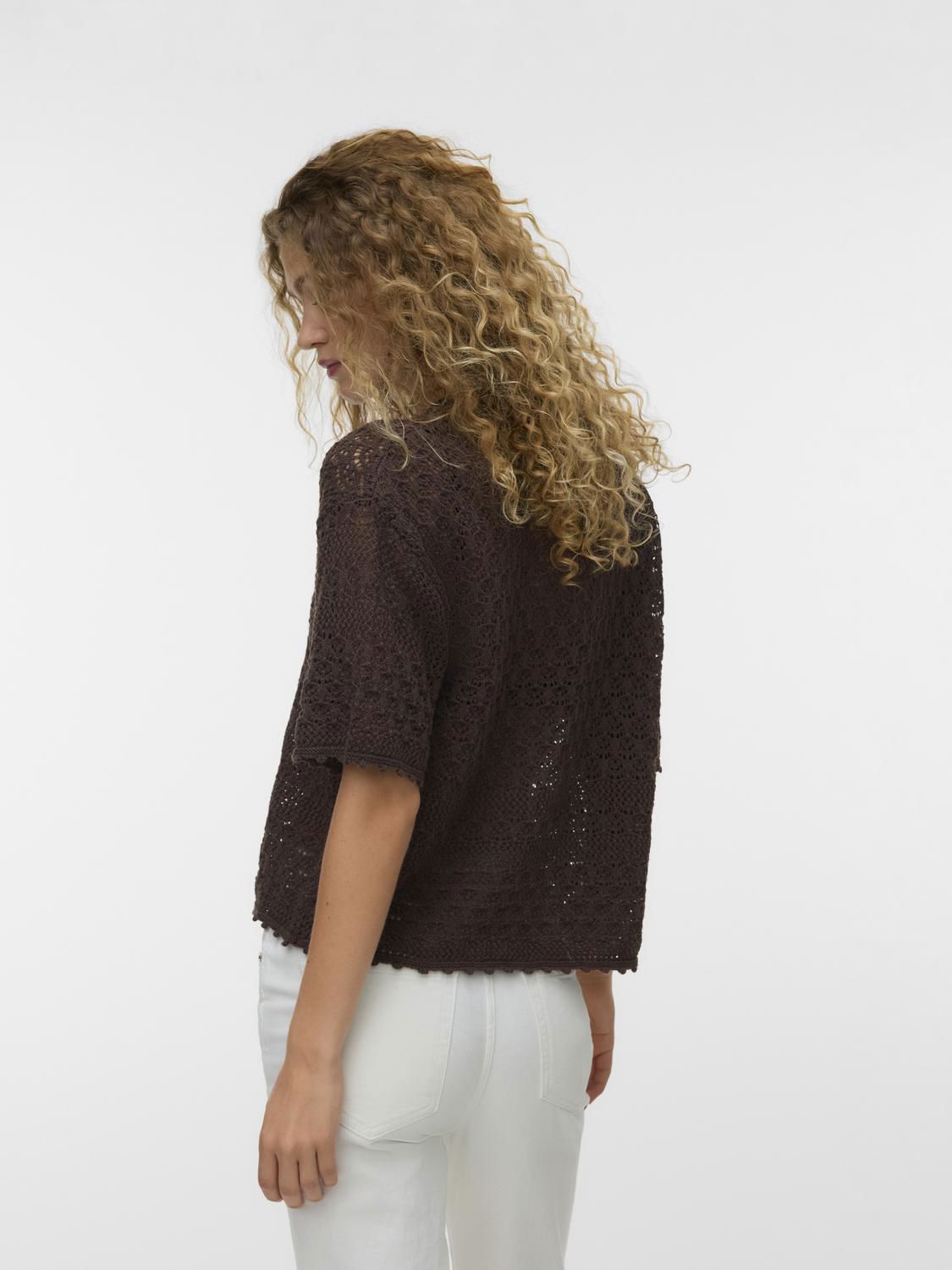 Vmmanila 2/4 O-Neck Pullover Brun