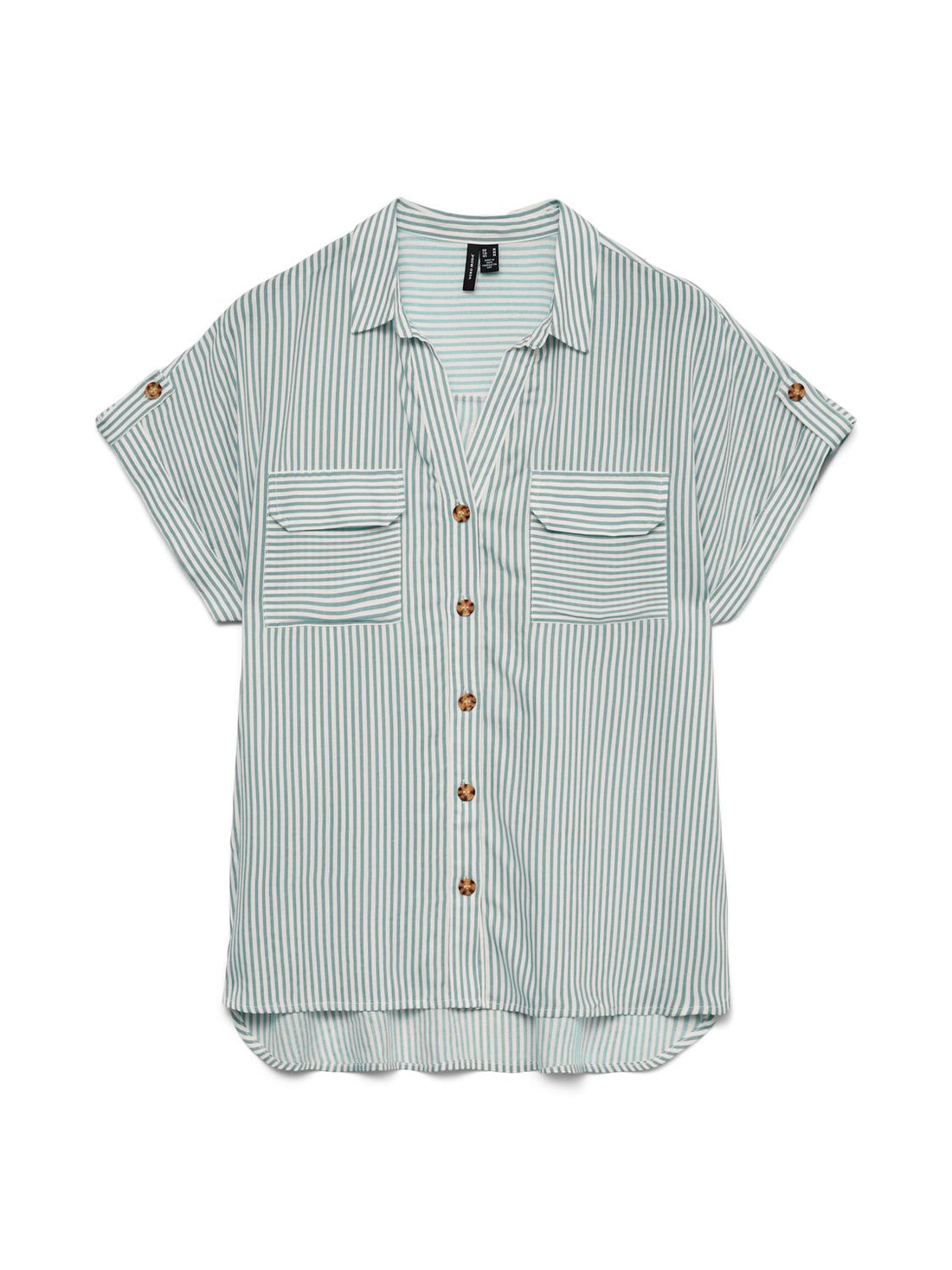 Vmbumpy Ss Shirt Wvn Noos Hvit