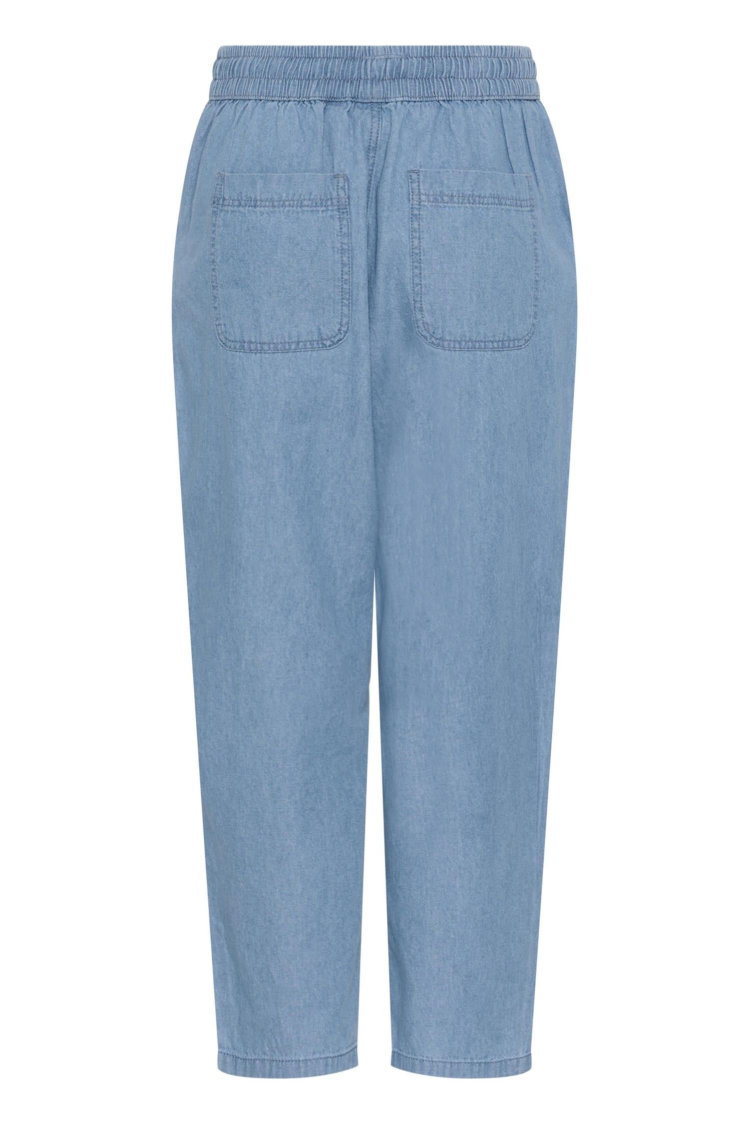 Kajade Denim Barrel Pants Blå