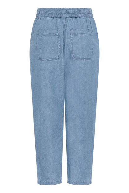 Kajade Denim Barrel Pants Blå