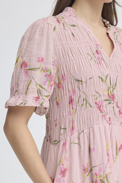 Sbalexa G Long Flo Dress Rosa