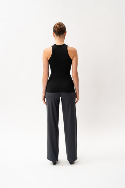 Soft Racerback Tank Svart