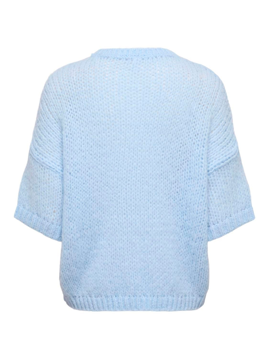 Onlnordic Ss Loose O-Neck Cs Knt Blå