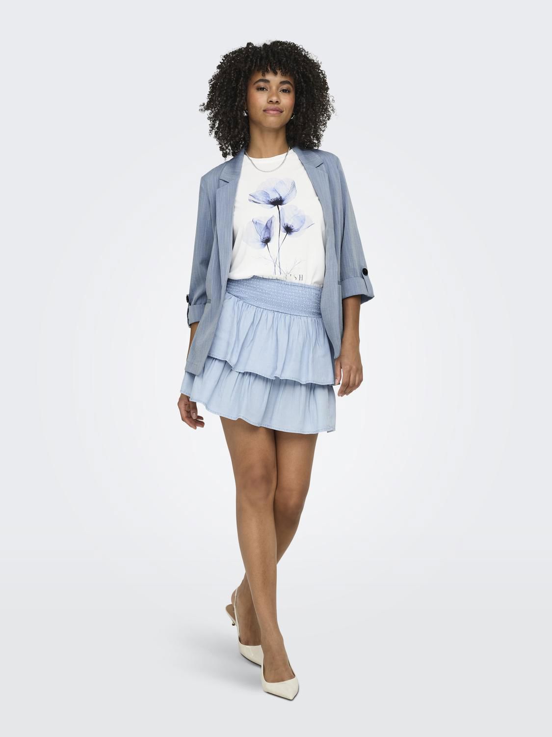 Onlfree Modal S/s Atelier Top Jrs Hvit
