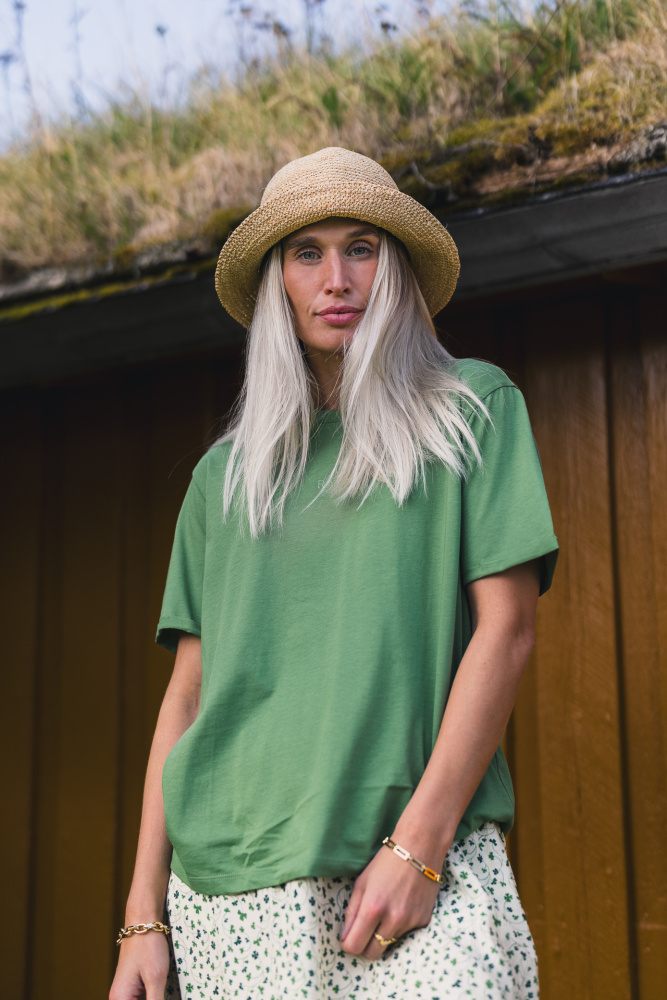 Rauslinn Logo Tee Grønn