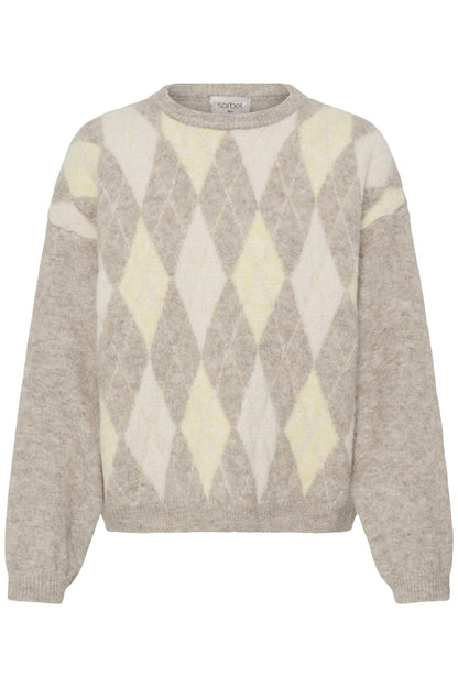 Sbargyle R Knit Blouse Gul