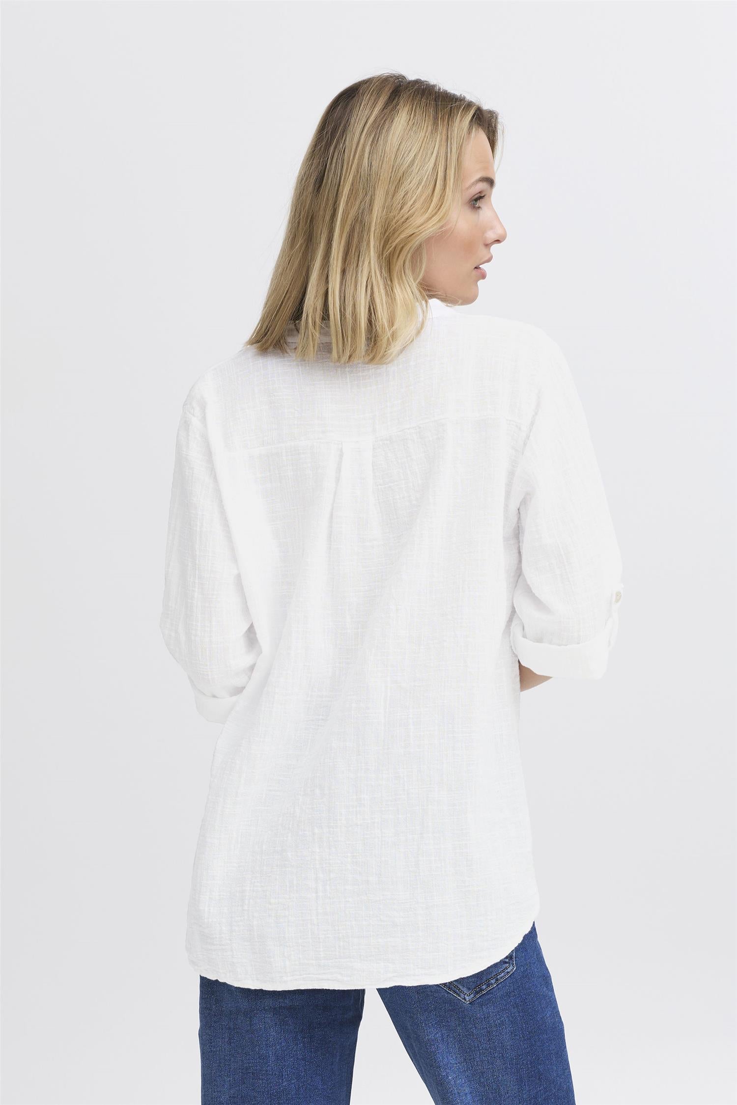 Sbalexa Solid Blouse 2 Hvit