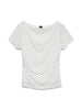 Vmlouisa Ss Detail Mesh Top Jrs Exp Sb2 Hvit