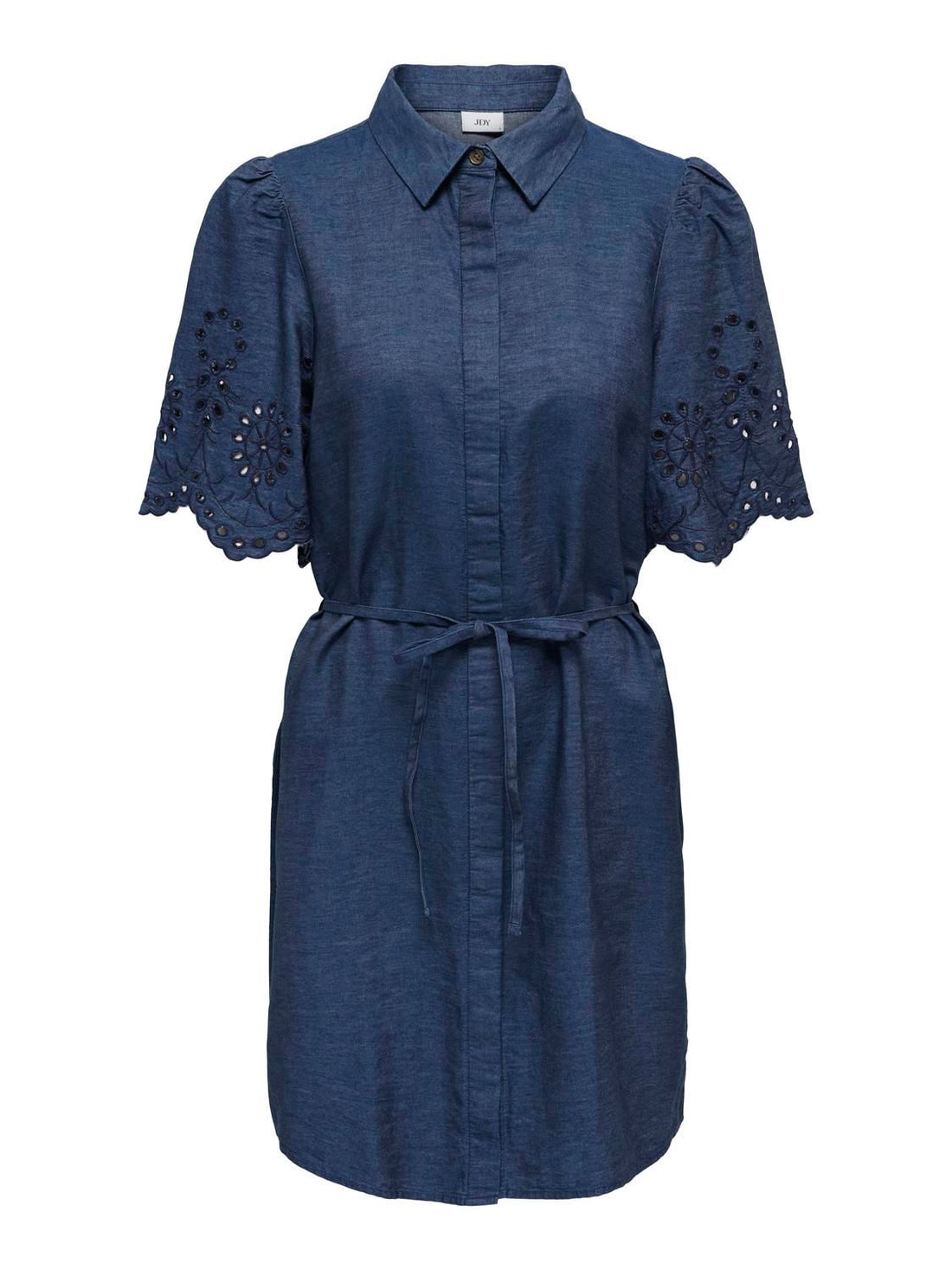 Jdybille 2/4 Chambray Midi Dress Wvn Blå