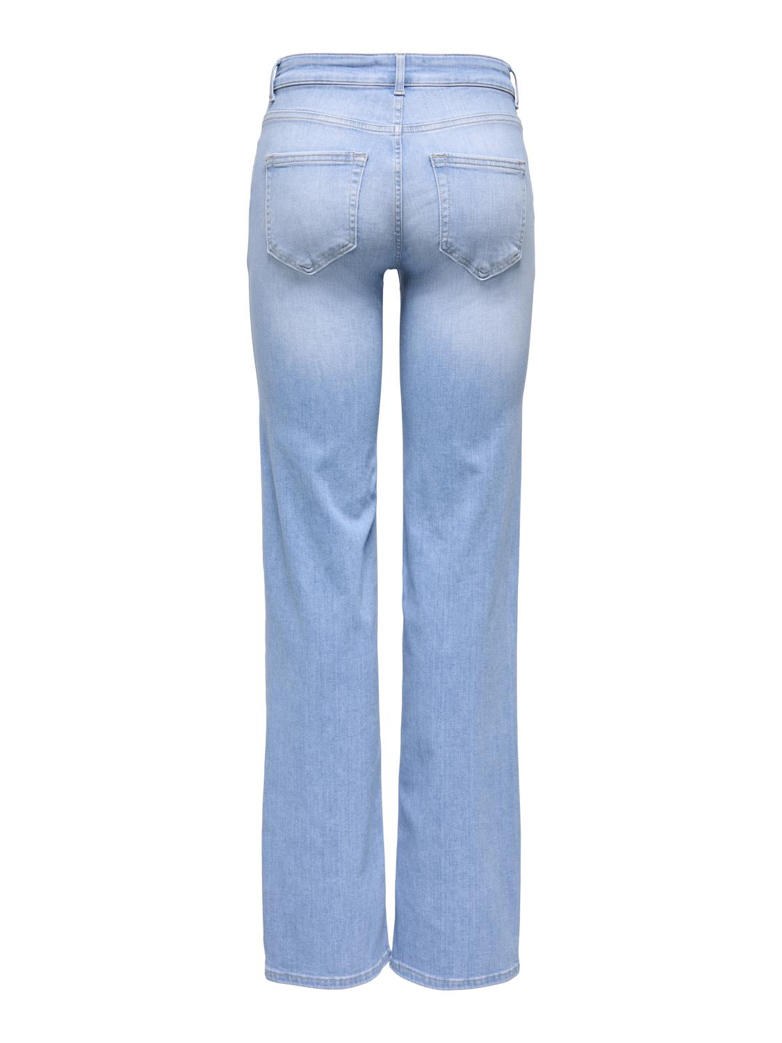 Onlblush Mid Straight Dnm Rea828 Noos Blå