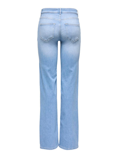 Onlblush Mid Straight Dnm Rea828 Noos Blå
