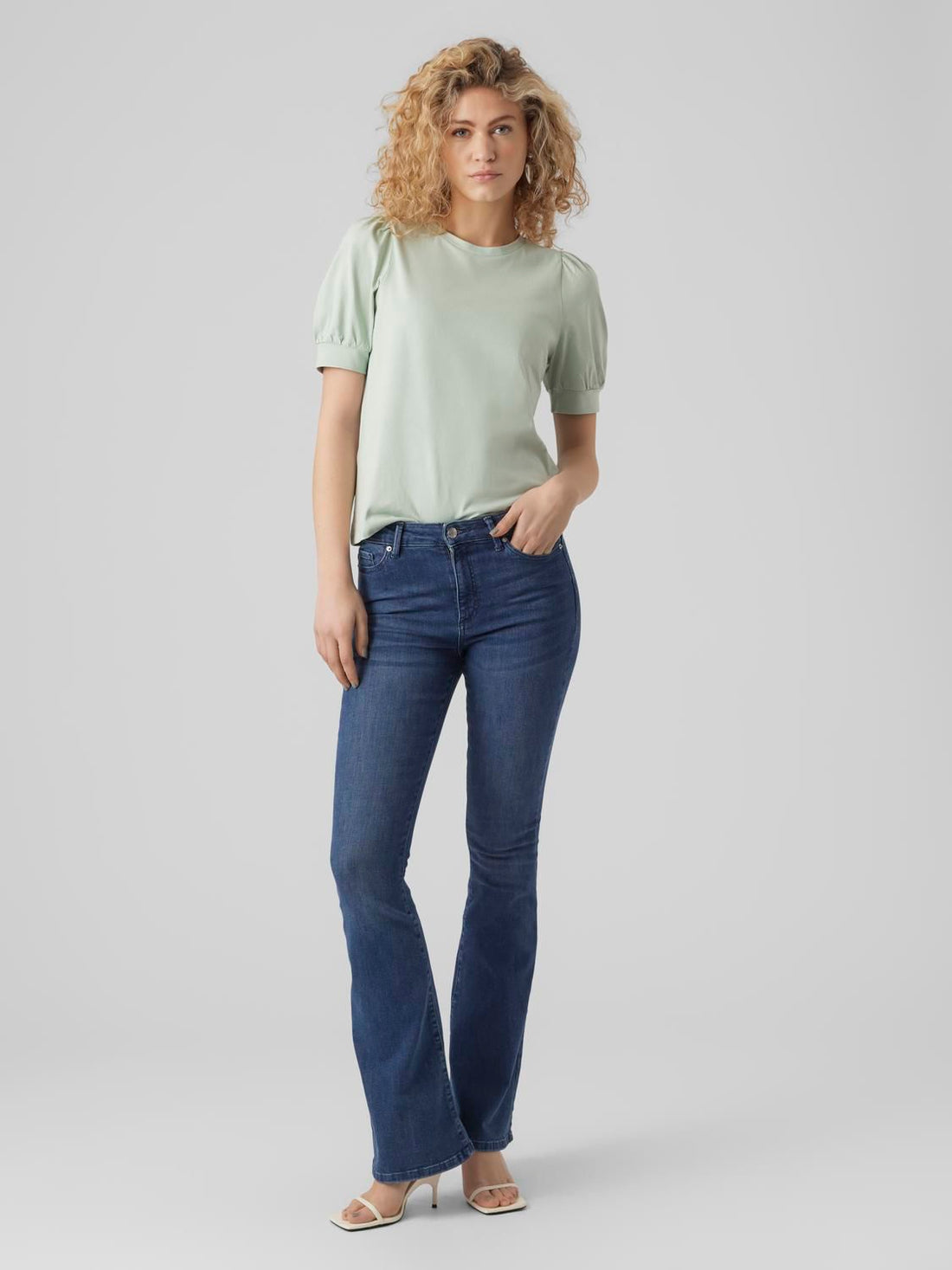 Awkerry 2/4 O-Neck Top Noos Grønn