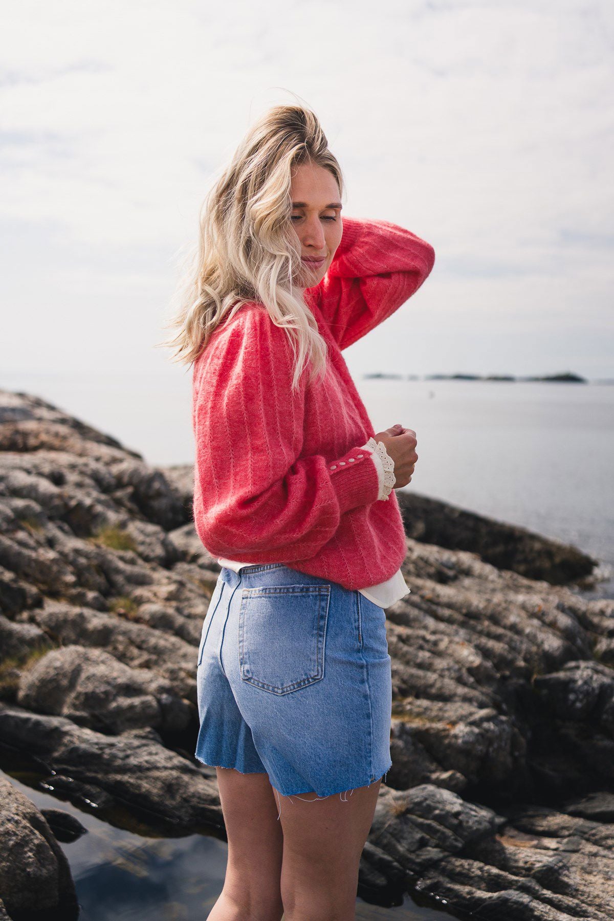 Rausamalie Puff Pullover Rosa