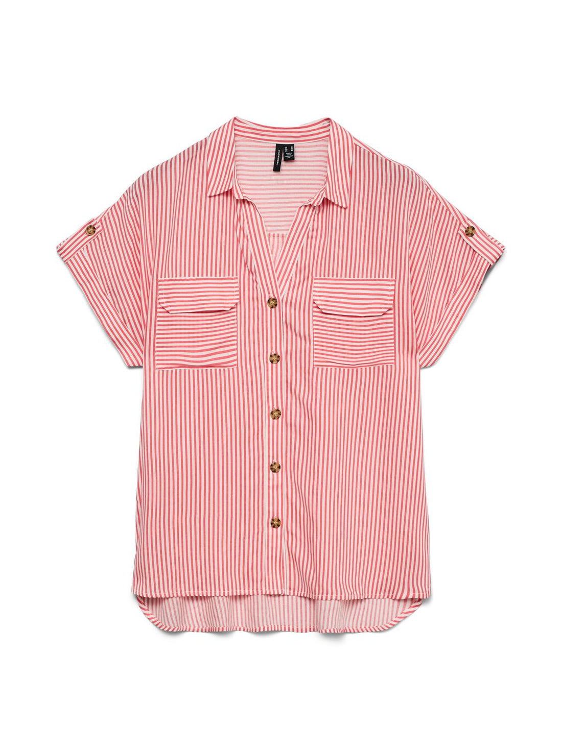 Vmbumpy Ss Shirt Wvn Noos Rød
